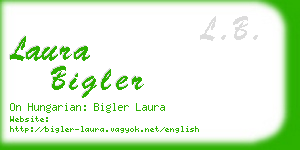 laura bigler business card